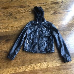 Joujou girls faux leather jacket